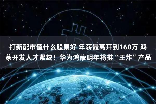 打新配市值什么股票好 年薪最高开到160万 鸿蒙开发人才紧缺！华为鸿蒙明年将推“王炸”产品